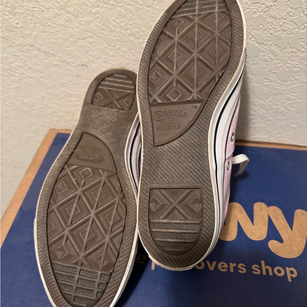 Converse Pink All Star Low-Tops - Picture 3 of 4
